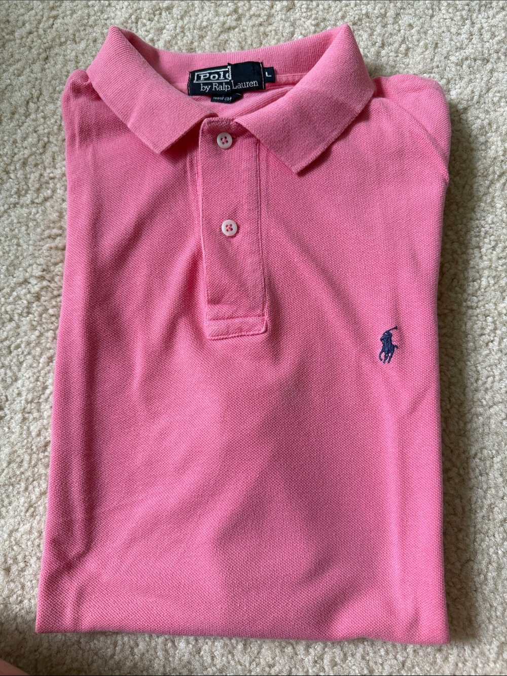 Polo by Ralph Lauren!!! Men Polo short sleeves size L 100% cotton